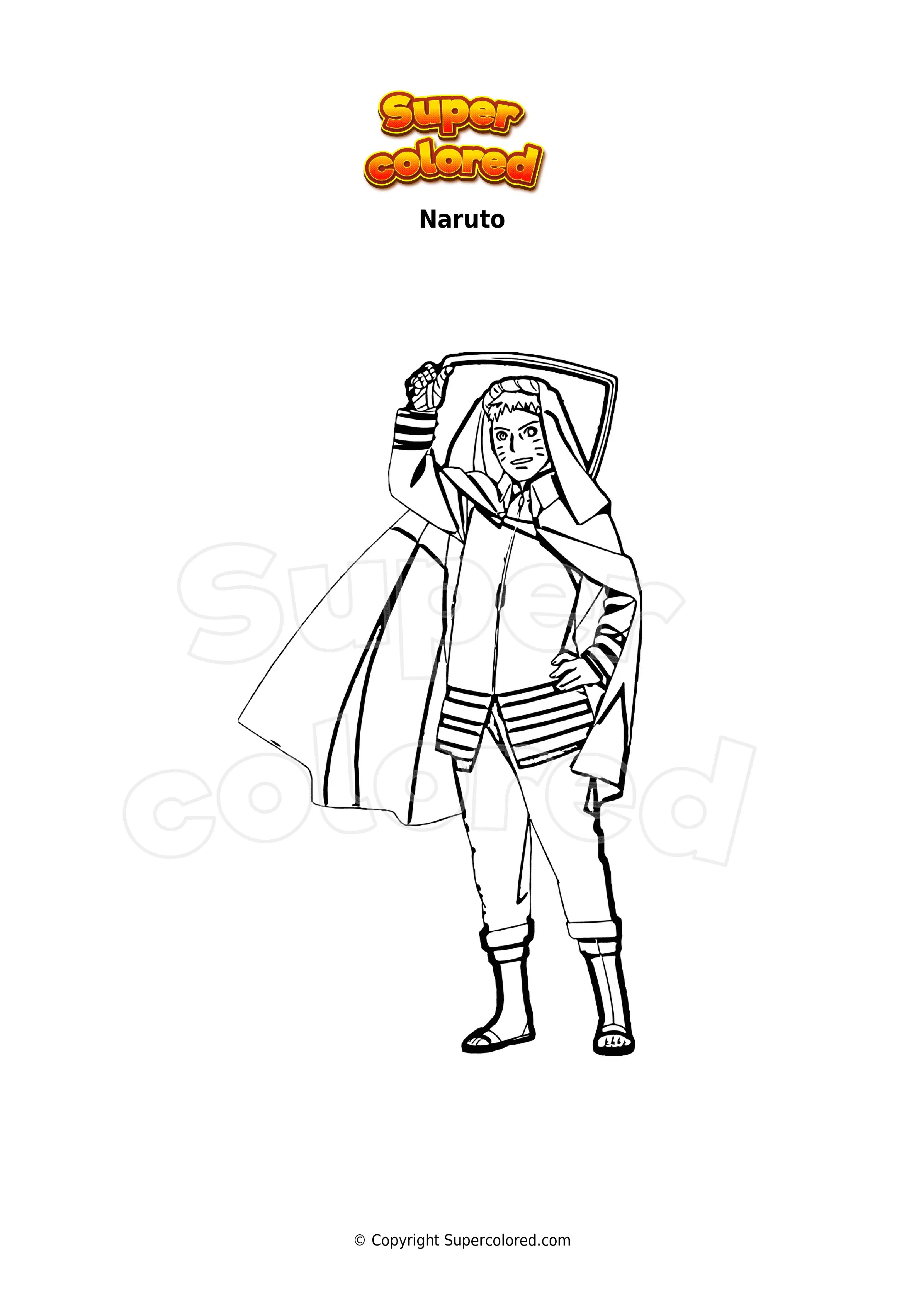 Coloring page Multiple Shadow Clone Technique