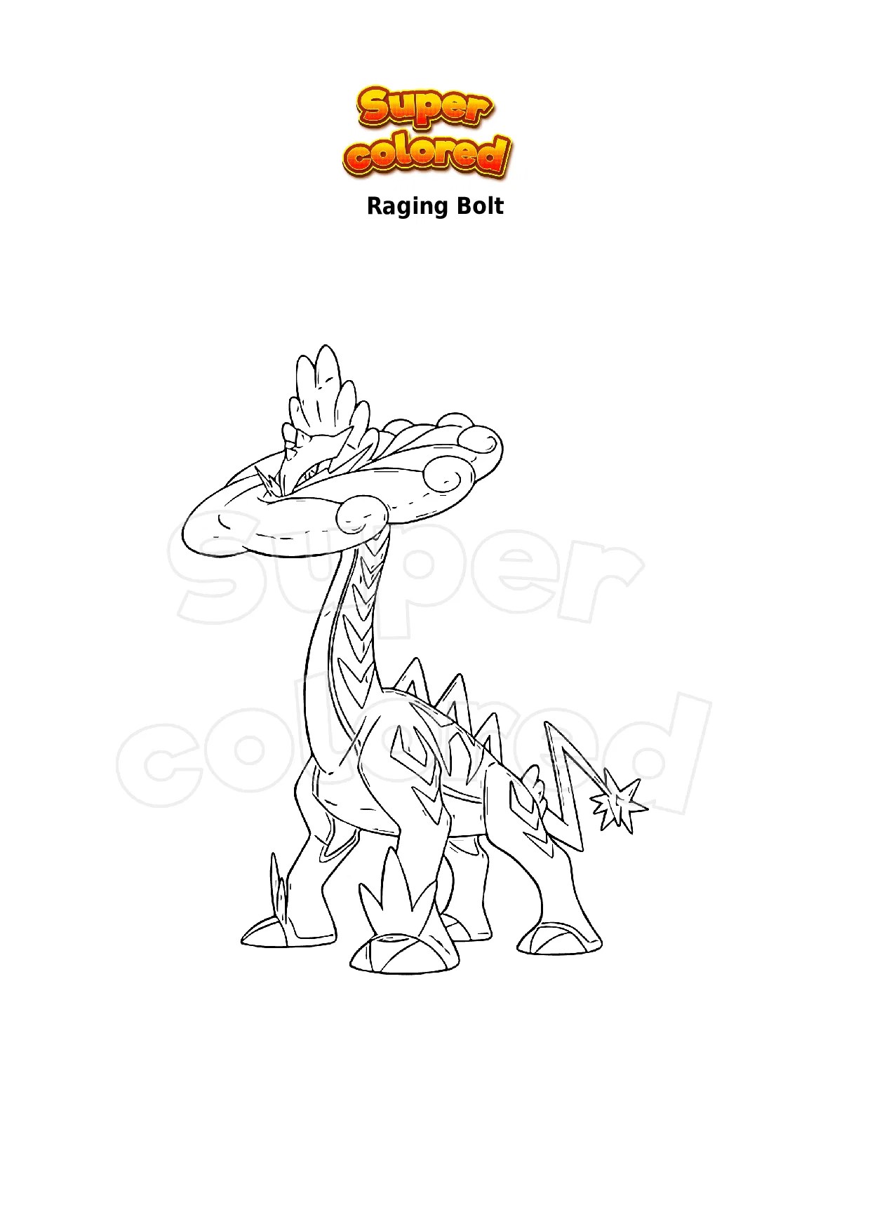 Coloring page Pokemon Tynamo