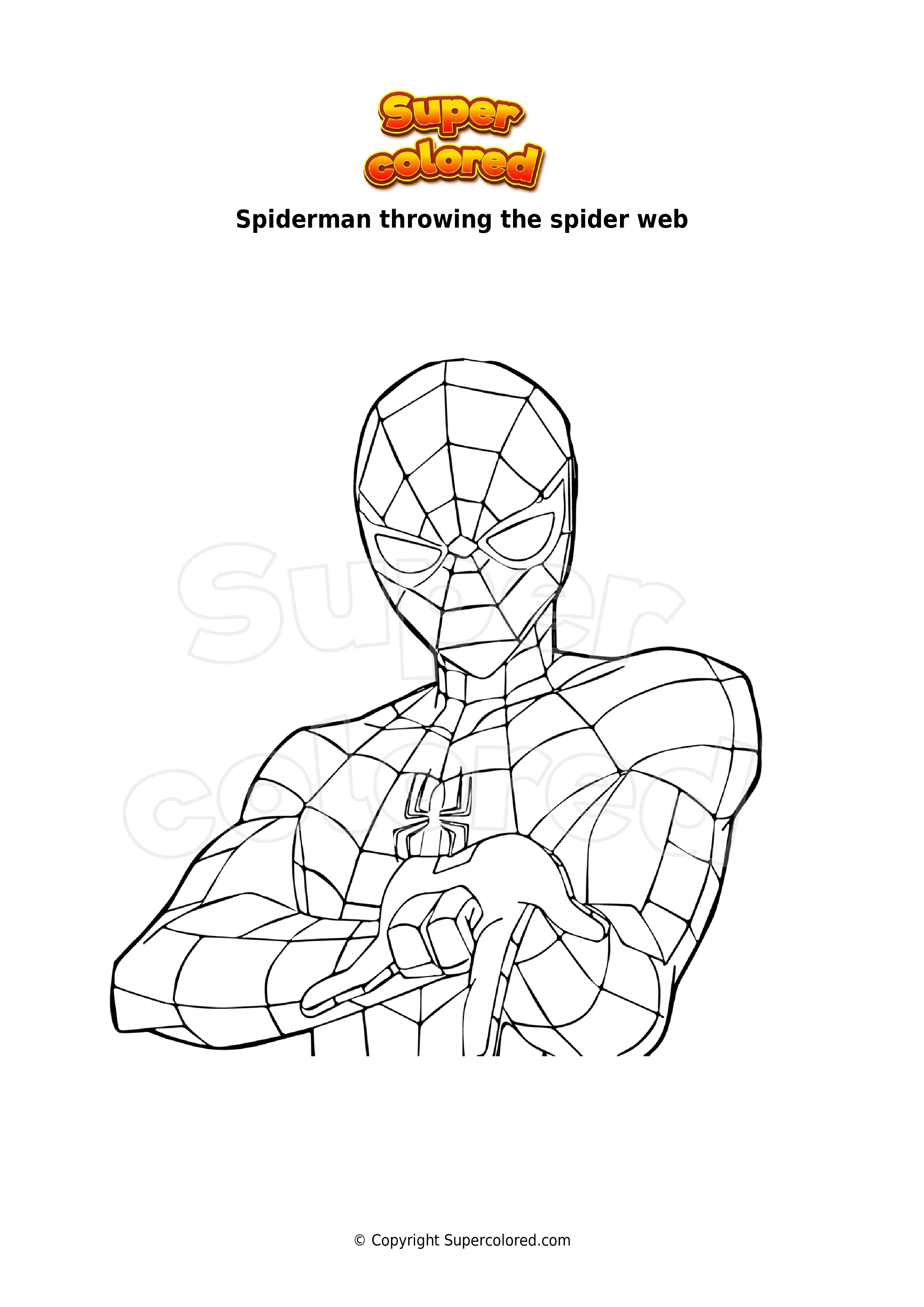25+ spider ham coloring page ShireeLanah