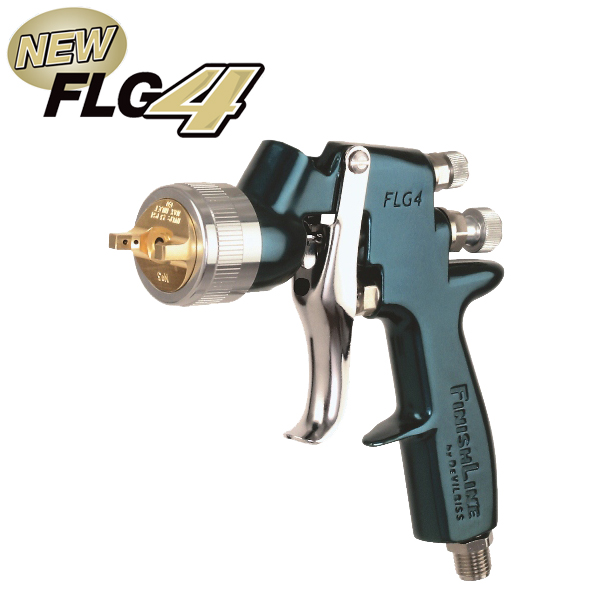 Cupless DeVILBISS FinishLine 4 HVLP SPRAY PAINT GUN 1.3 Tip Basecoat