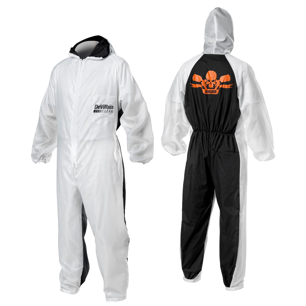 Devilbiss Reusable Protective COVERALL 3XL XXXL Paint Spray Suit Nylon Hood Gun eBay