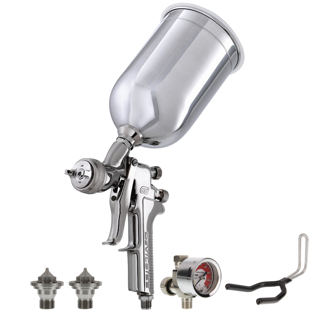 DeVILBISS GTI620G Millennium HVLP AUTO PAINT SPRAY GUN 1.3 1.4 1.5 Tip