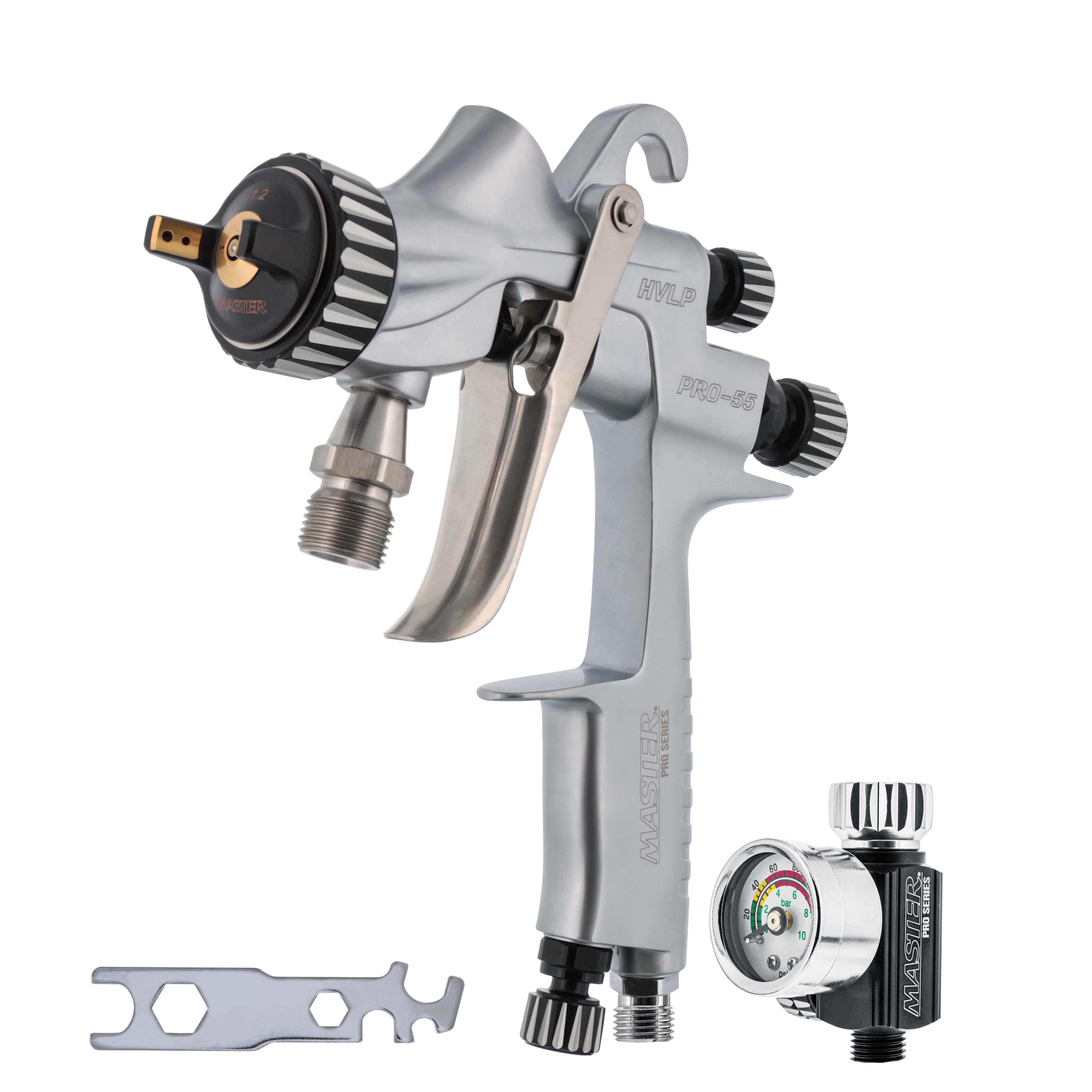Master Pro 55 HighPerformance Pressure Feed Spray Gun, 1.2mm Tip