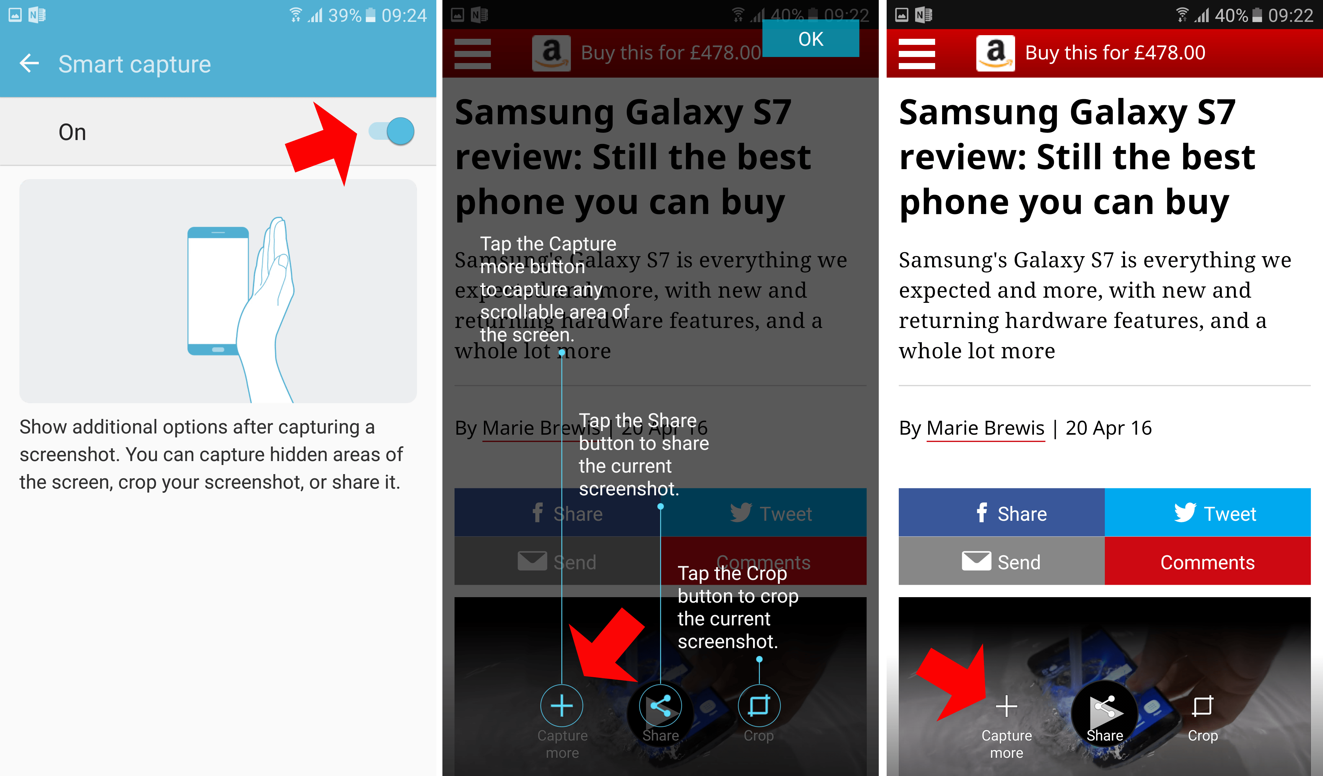 How to take a screenshot on Samsung Galaxy S7 Tech Advisor