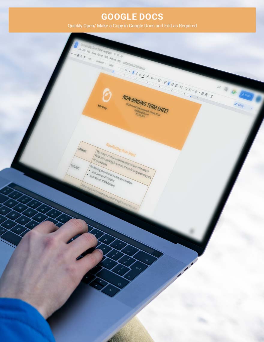 Nonbinding Term Sheet Template Download in Word, Google Docs