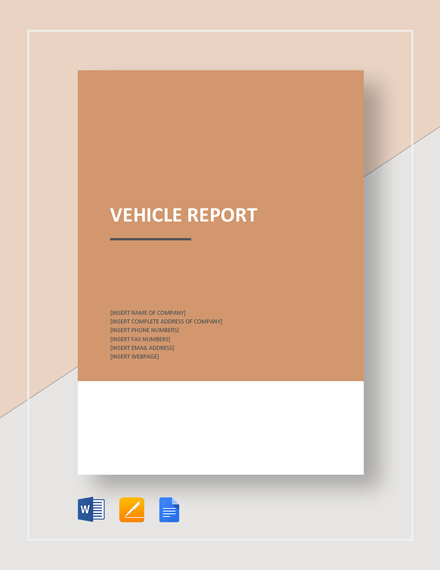16+ Vehicle Report Templates - PDF, Docs, Word