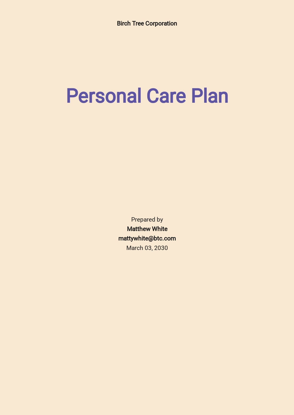 FREE Care Plan Templates in PDF