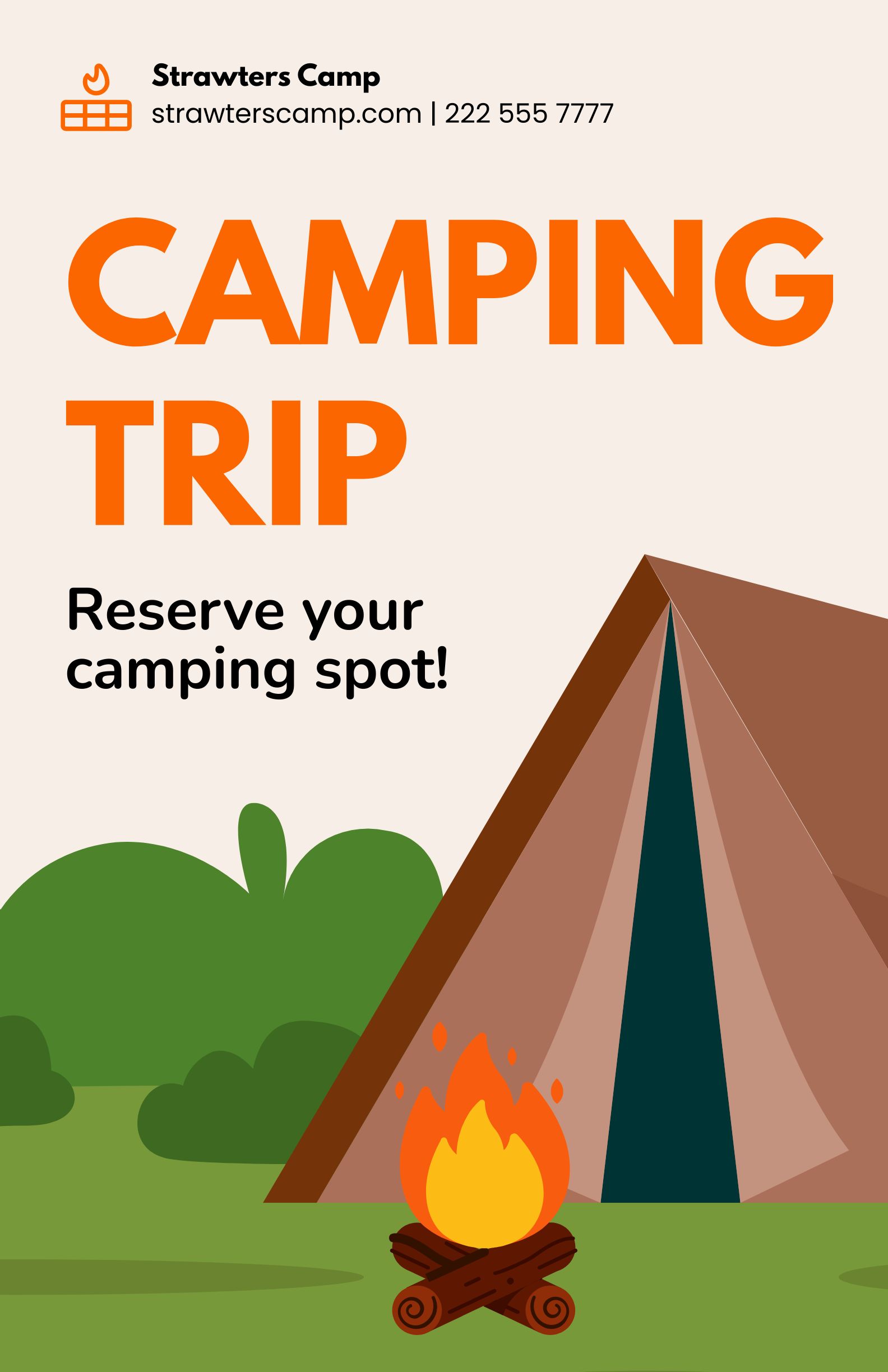 Kids Summer Camping Poster Template Download in Word, Google Docs