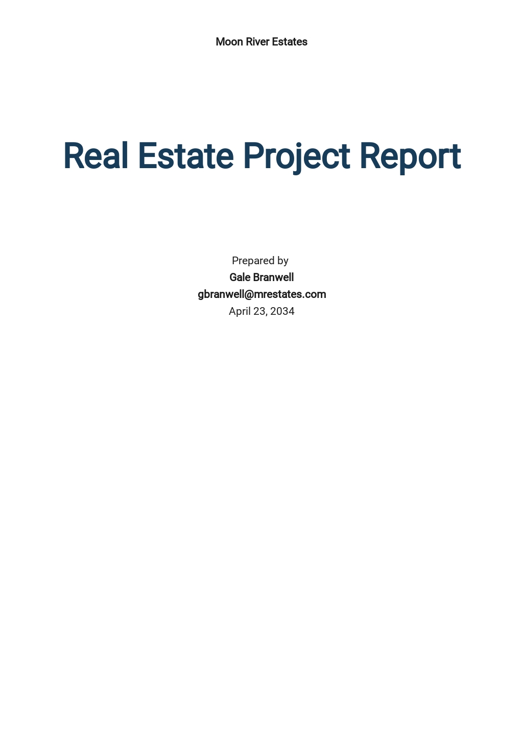 10+ FREE Real Estate Report Templates [Edit & Download]