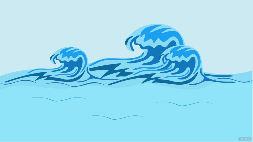Printable Ocean Wave Template