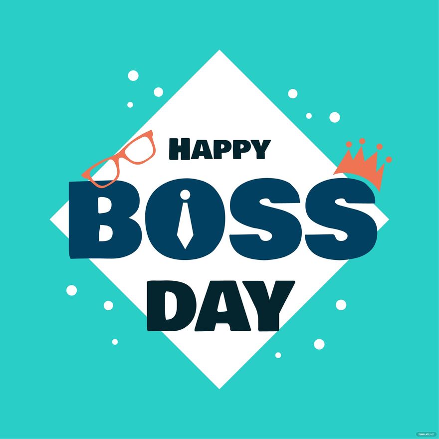Boss' Day Quote Vector in PSD, Illustrator, EPS, SVG, JPG, PNG