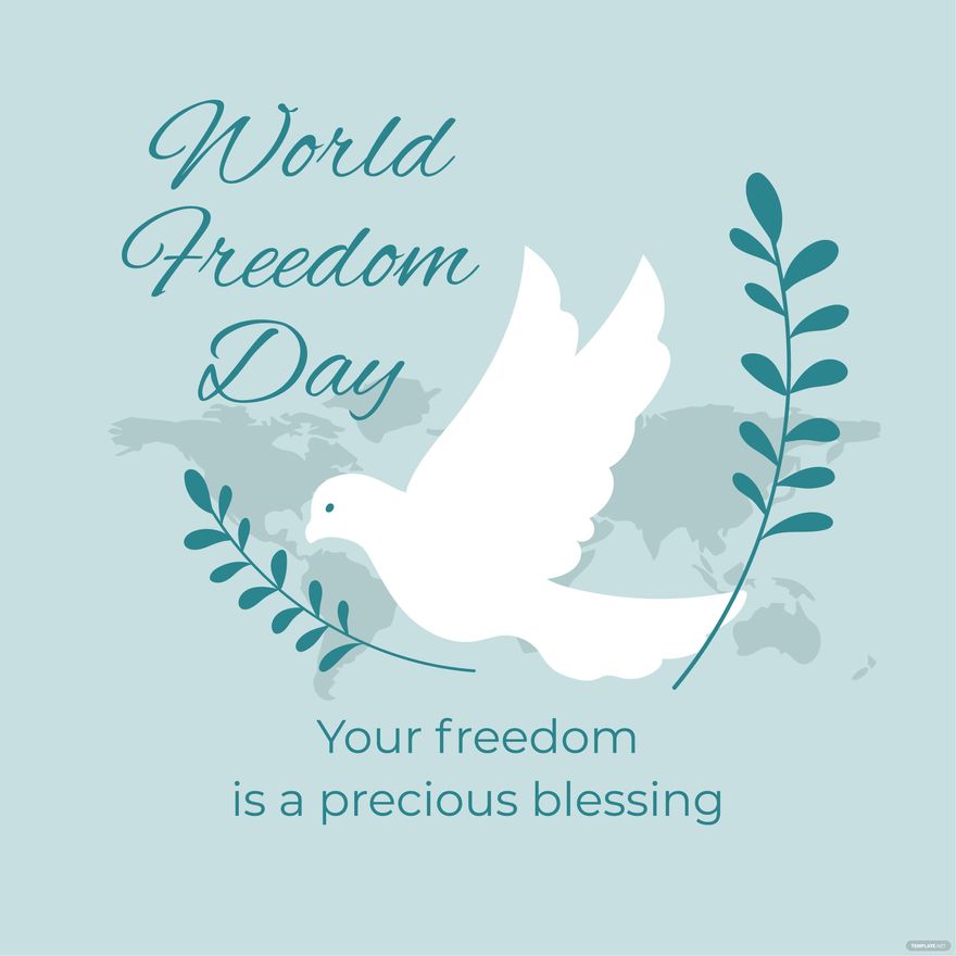 World Freedom Day Flyer Vector in PSD, Illustrator, EPS, SVG, JPG, PNG