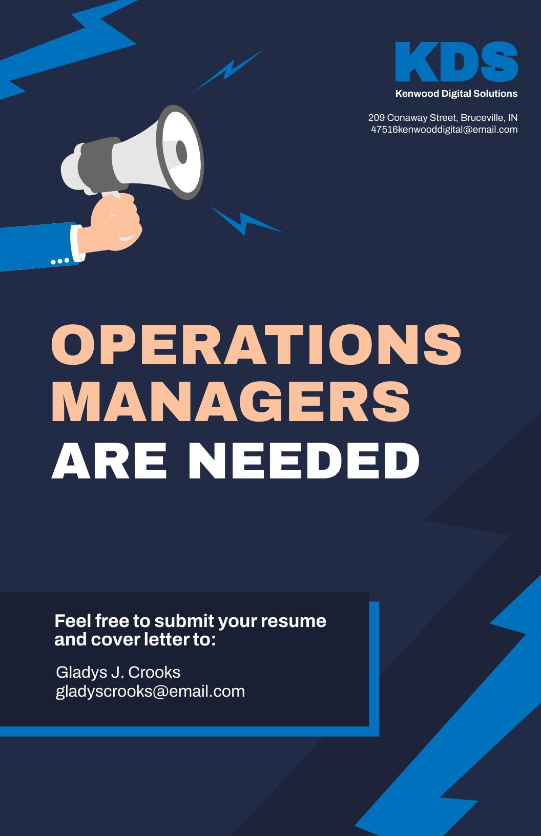 Vacancy Notice Template in Illustrator, Word, PSD Download