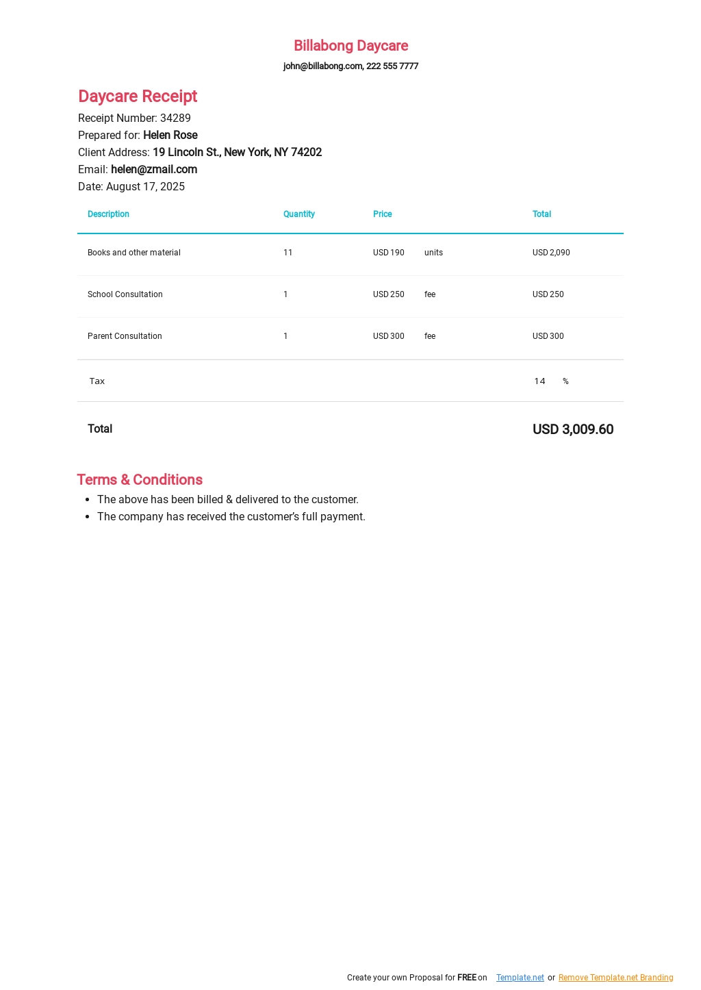 Free Receipt Excel Templates, 127+ Download