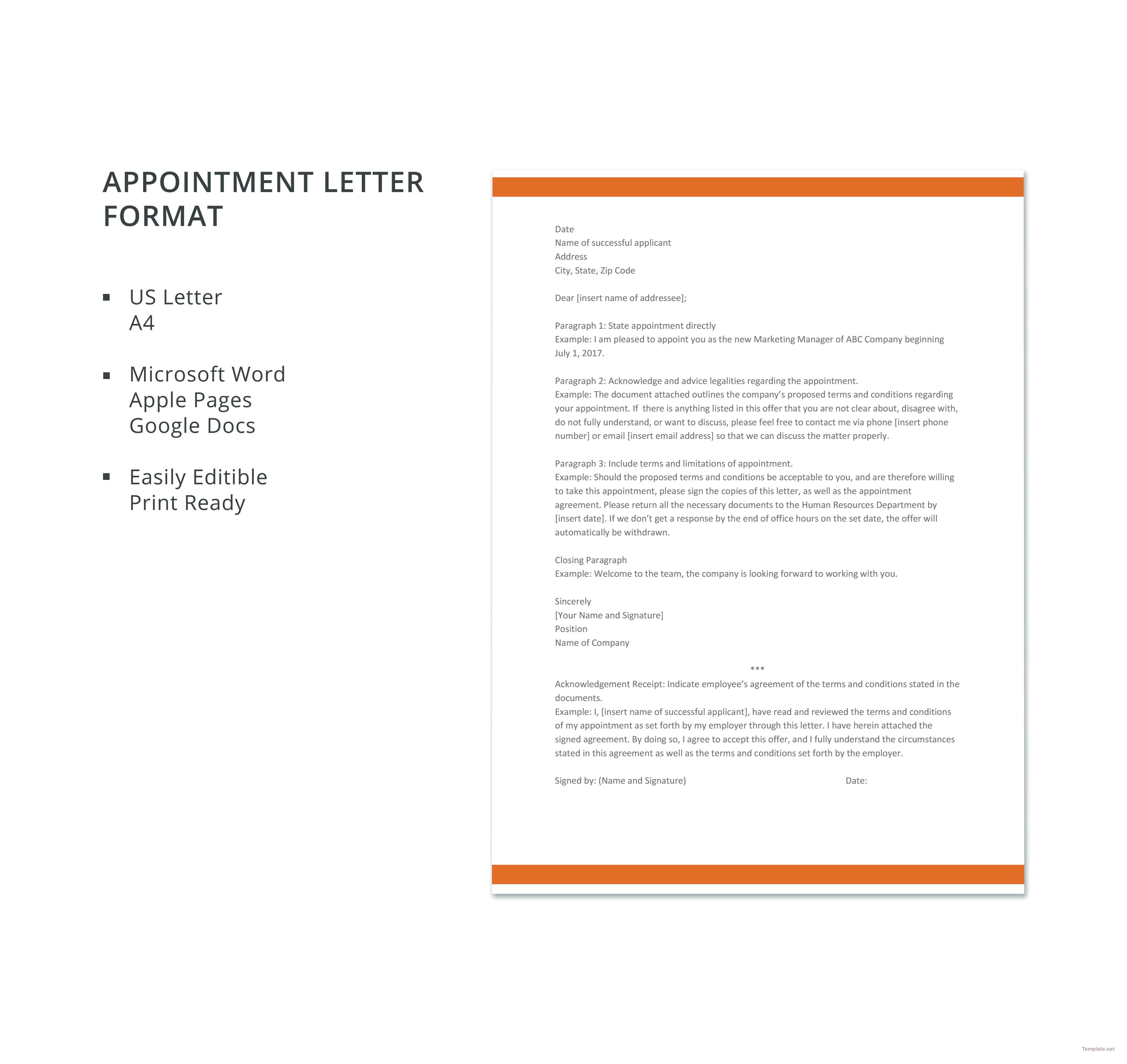 Meeting Appointment Request Letter.