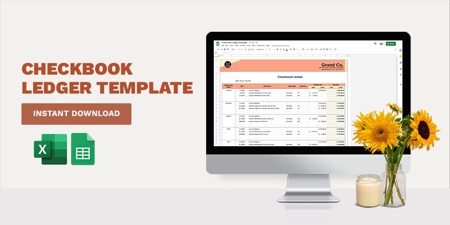 Checkbook Ledger Template - Google Sheets, Excel | Template.net