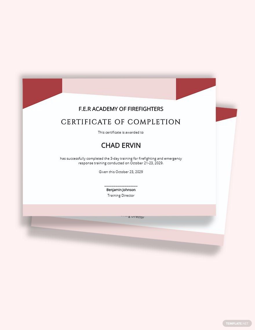 Editable Safety Training Certificate Template Google Docs