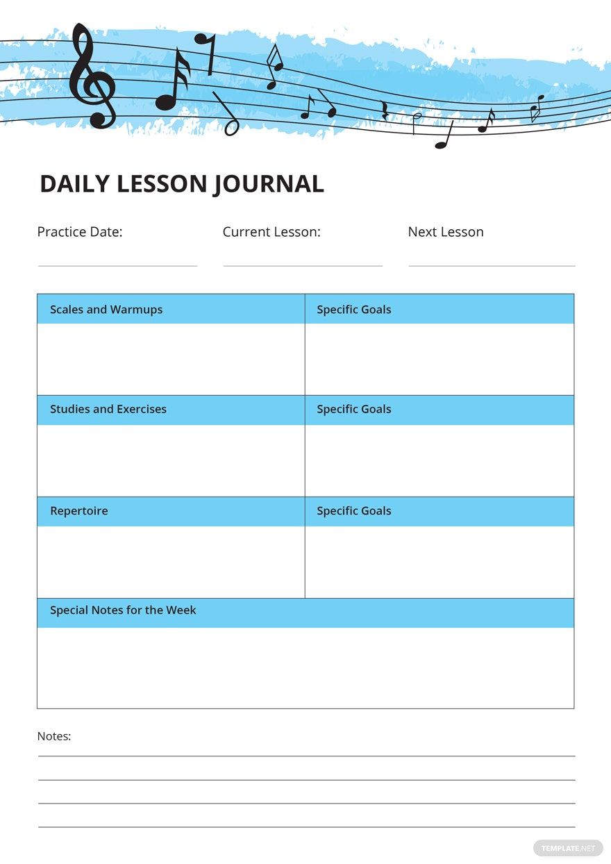 Music Journal Template in Illustrator, InDesign, Publisher, Word, PSD Download