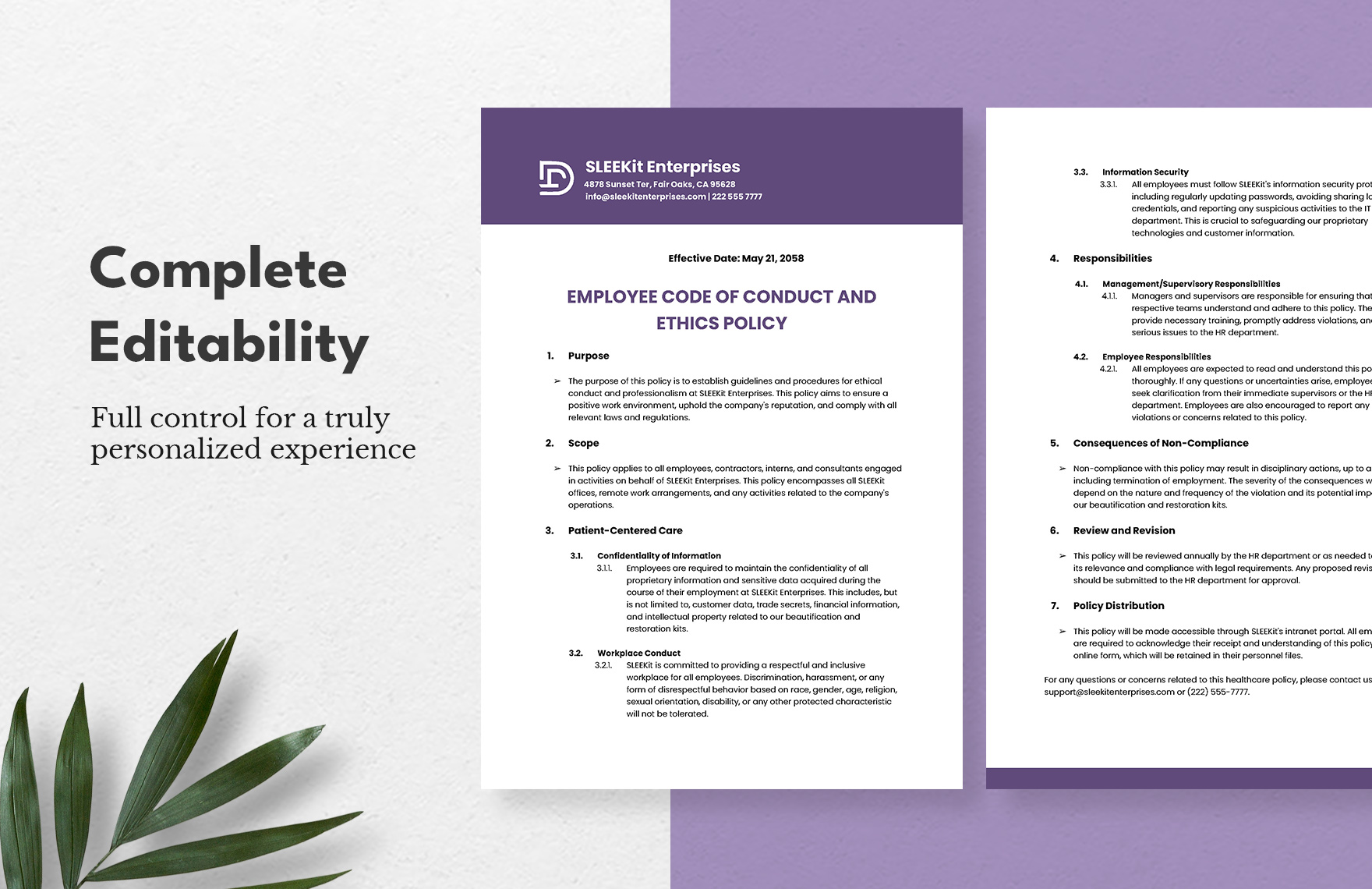 Policy Draft Example Template in Word, PDF, Google Docs Download