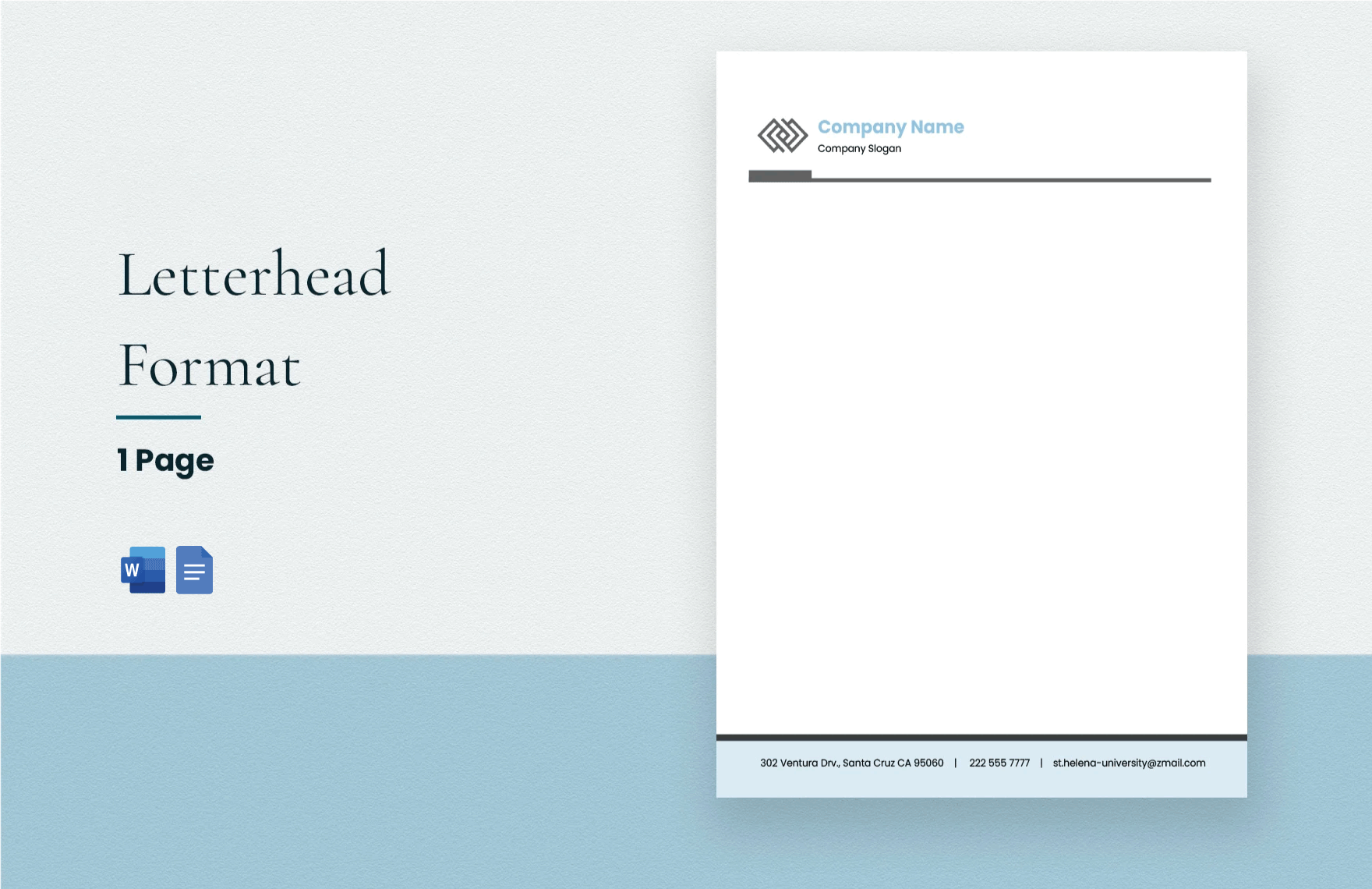 Letterhead Format in Word, Google Docs Download