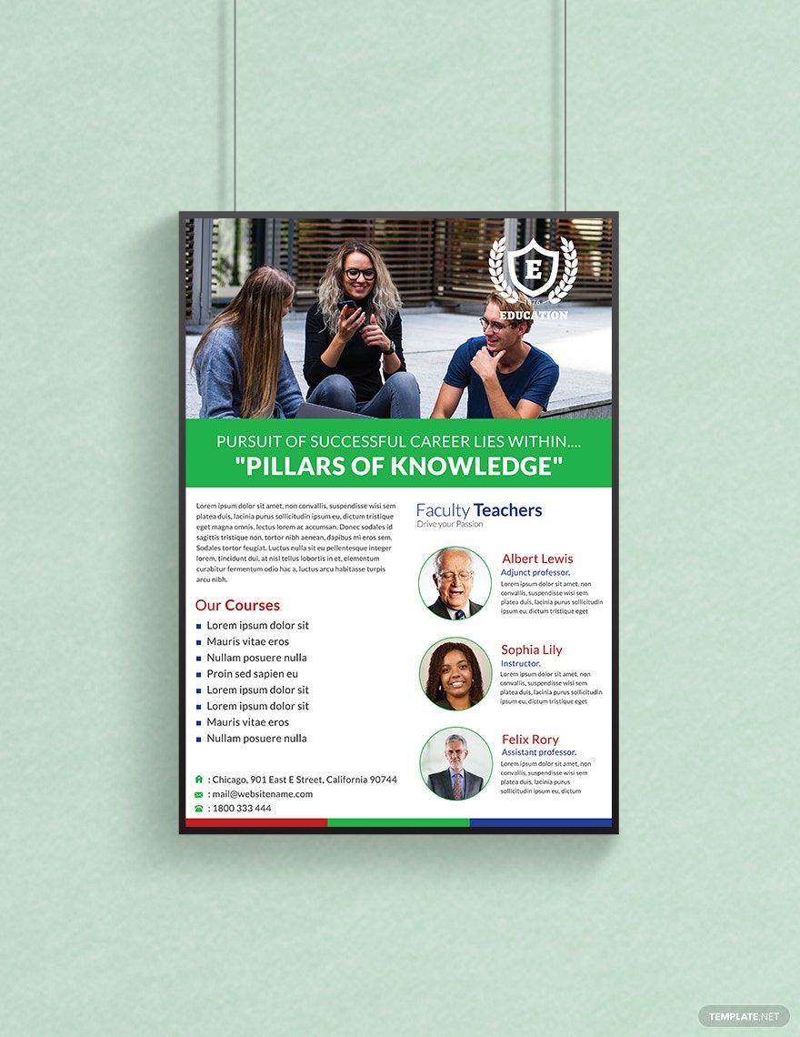 Education Poster Design Template