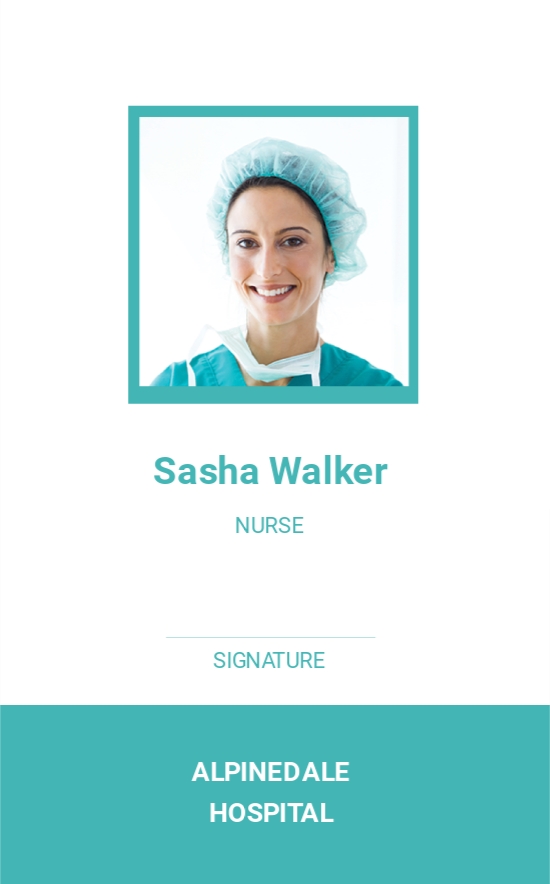 Medical Staff Id Card Template Free Pdf Word Psd Apple Pages Images