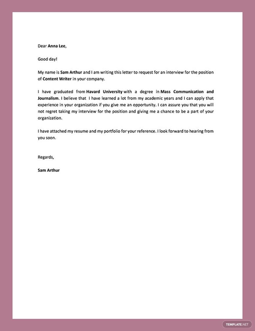 Formal Request Letter Template in Word, Google Docs, Pages, PDF