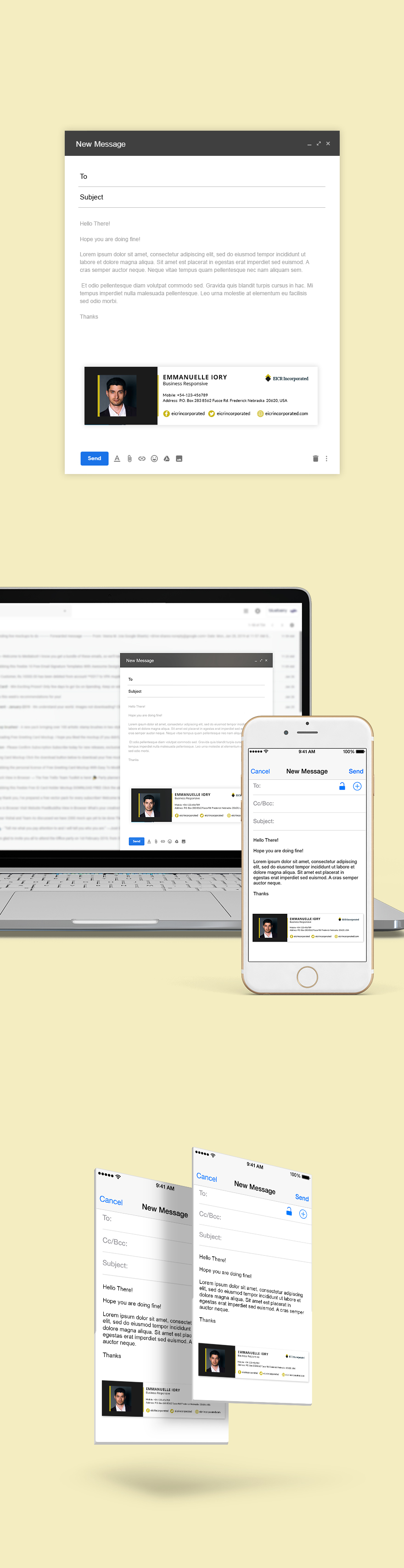 Email Signature Templates 98+ Designs, Free Downloads