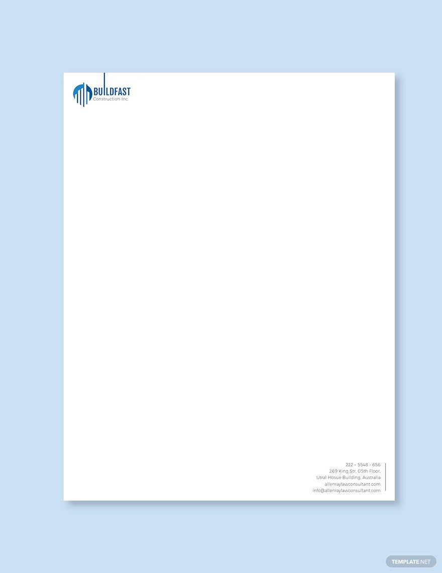 FREE Contractor Letterhead Templates & Examples Edit Online