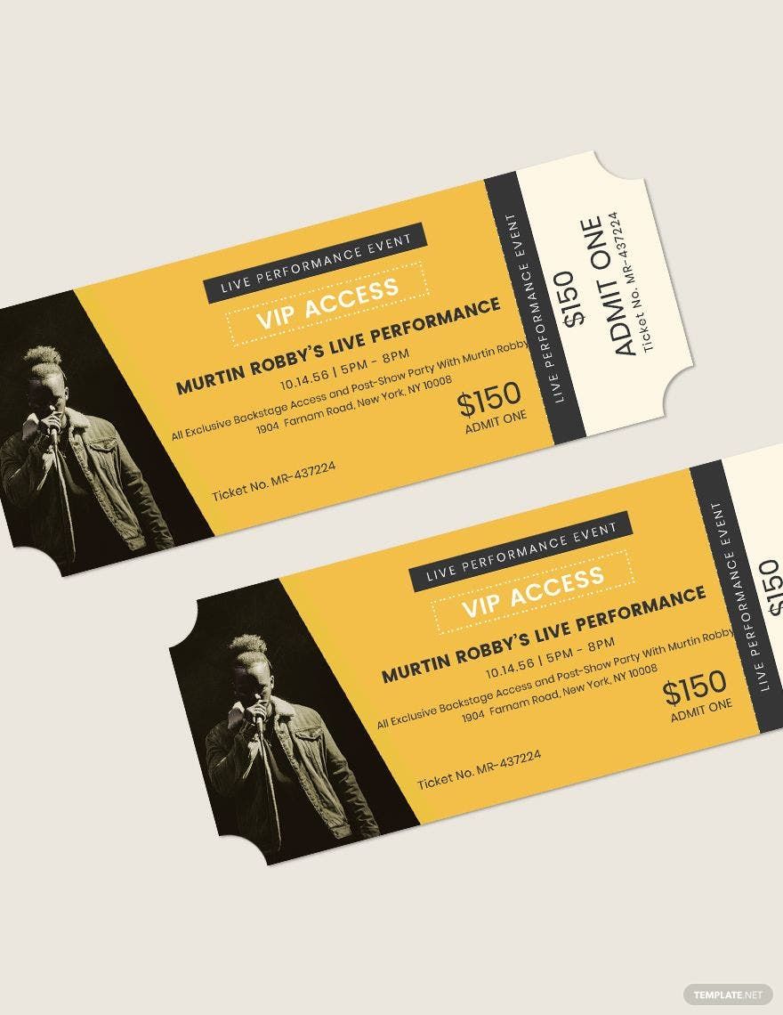 FREE VIP Ticket Templates & Examples Edit Online & Download