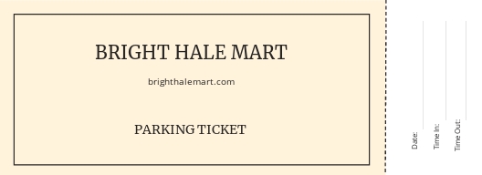 Free Parking Ticket Templates, 12+ Download | Template.net