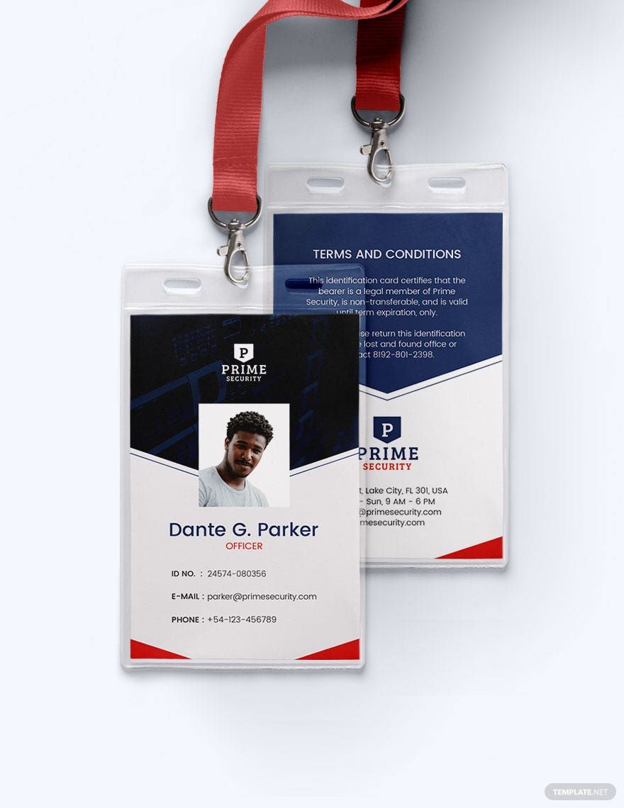 FREE Security ID Card Templates & Examples Edit Online & Download
