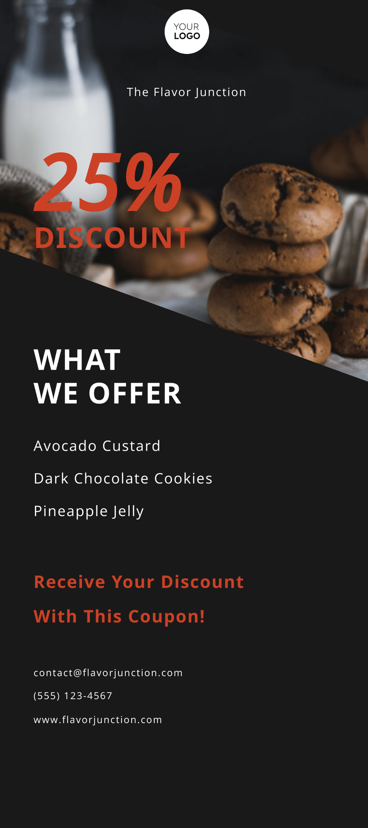 Food Coupon Rack Card Template Edit Online & Download Example