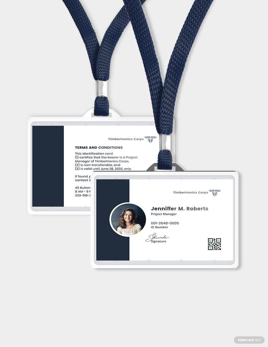 FREE Employee Id Card Template Download in Word, Google Docs, PDF