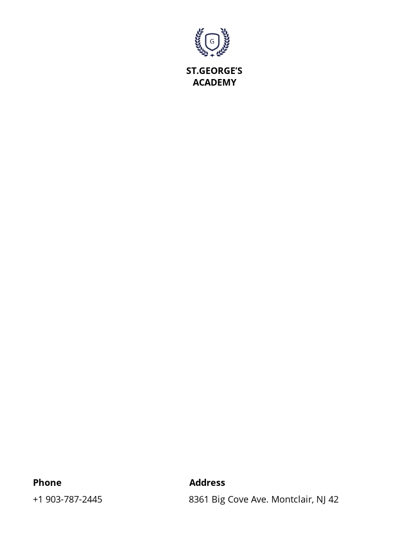 5+ FREE School Letterhead Templates [Edit & Download]