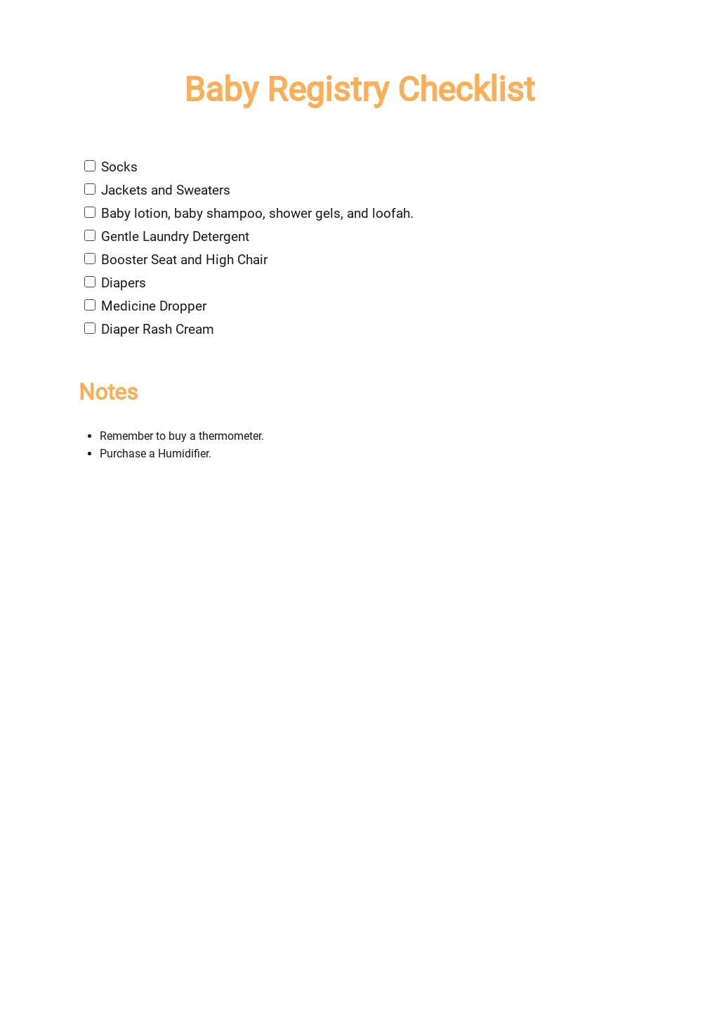 10+ FREE Registry Checklist Templates [Edit & Download]