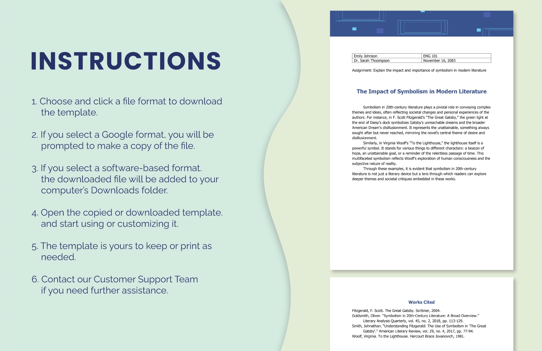 Free Sample Assignment Template - Download in Word, Google Docs, PDF