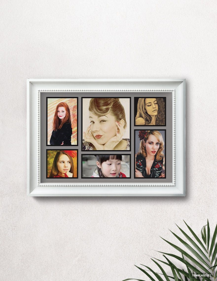 Friends Photo Frame Template Word, PSD