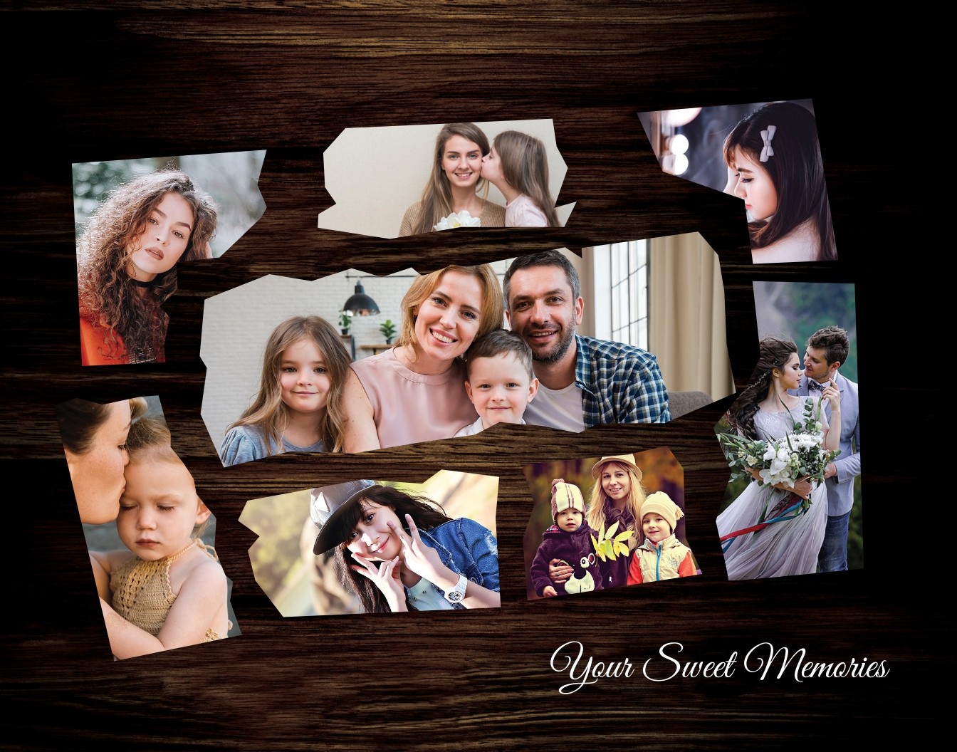 Gift Photo Frame Template Word, PSD