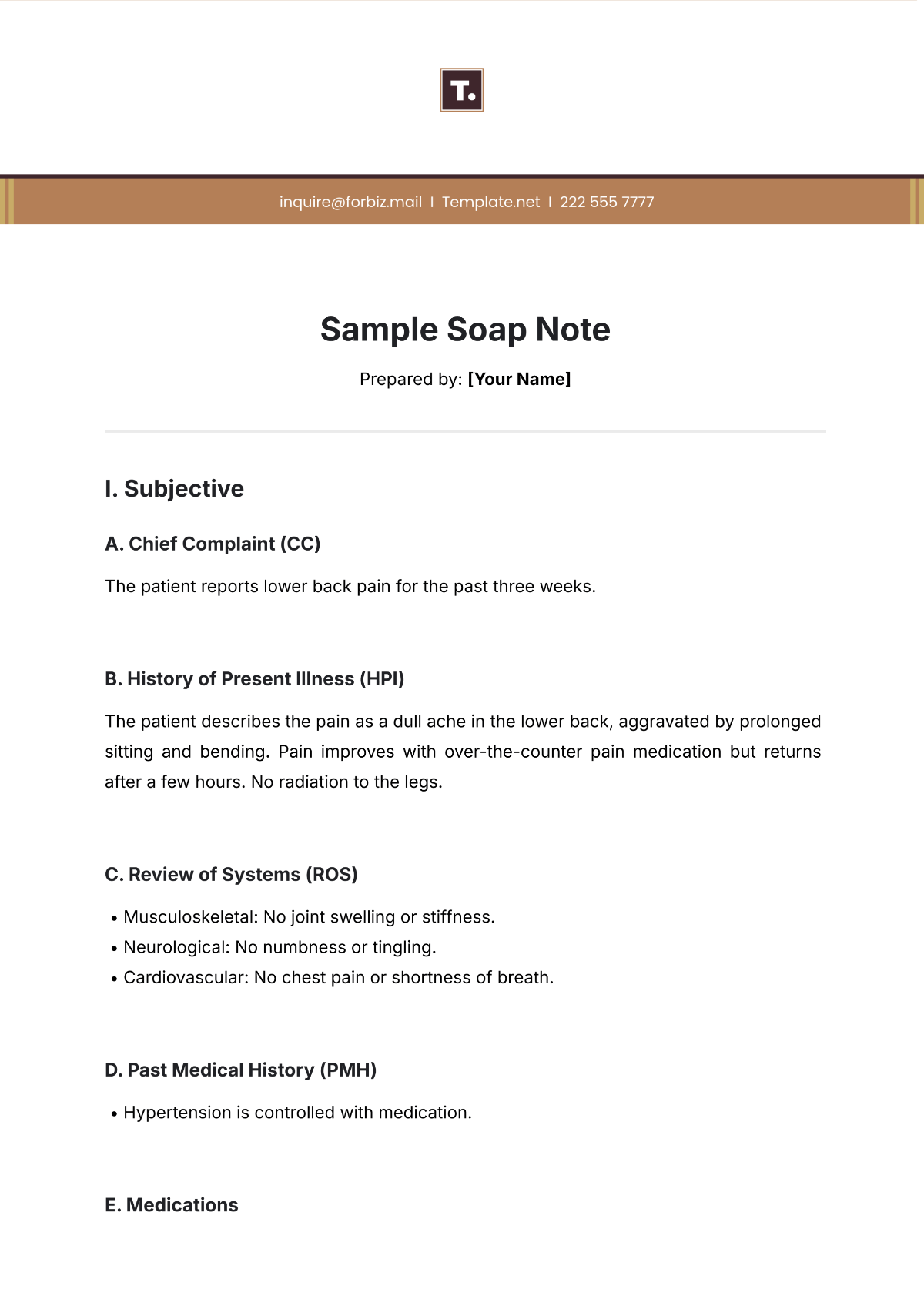 Free SOAP Note Templates, Editable and Printable