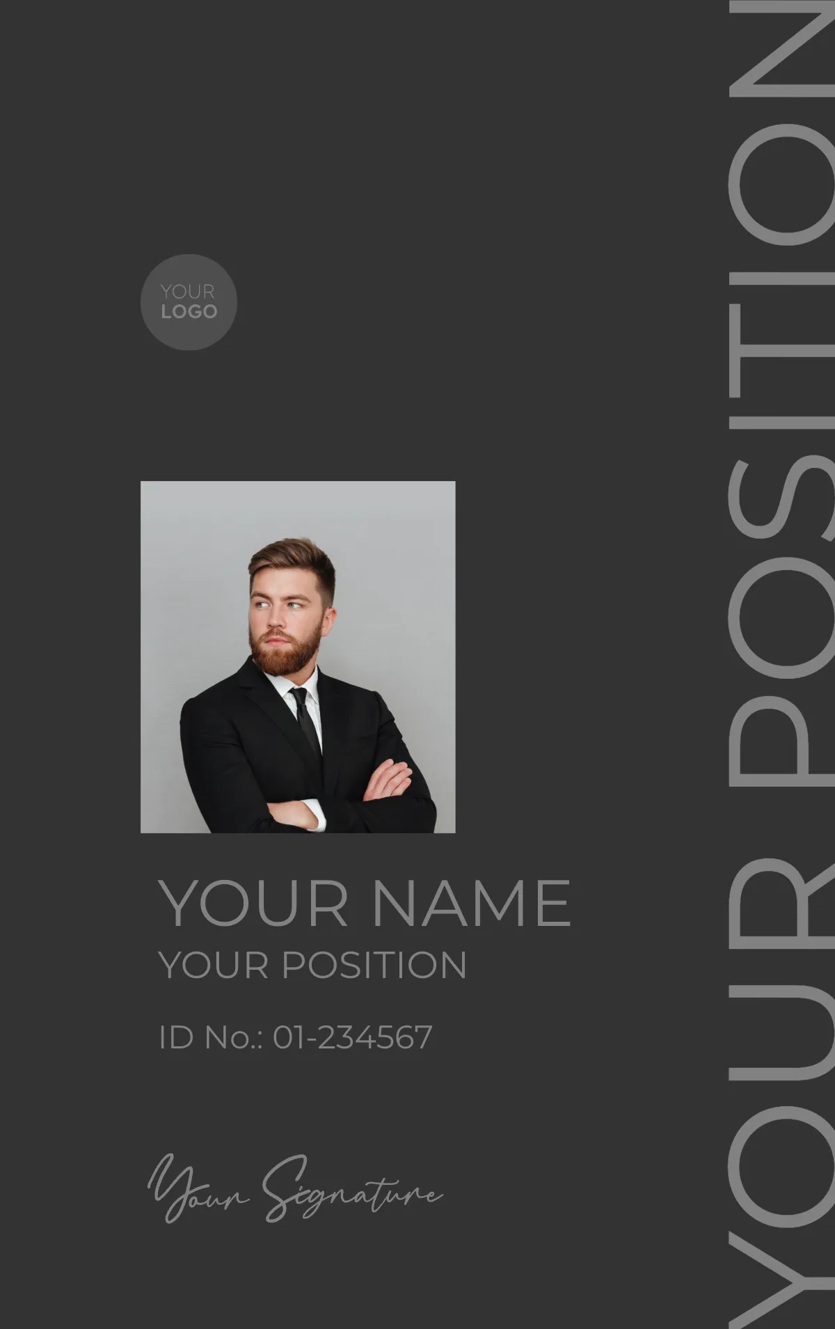PR Specialist ID Card Template Edit Online & Download Example