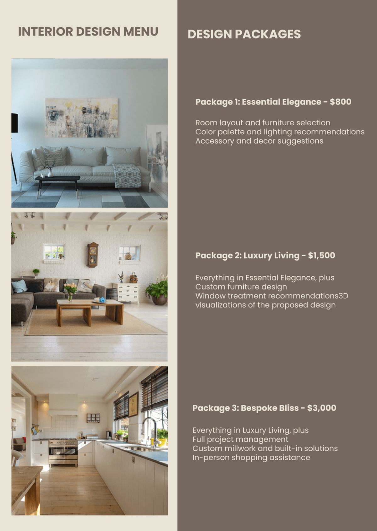 Interior Design Menu Template Edit Online & Download Example