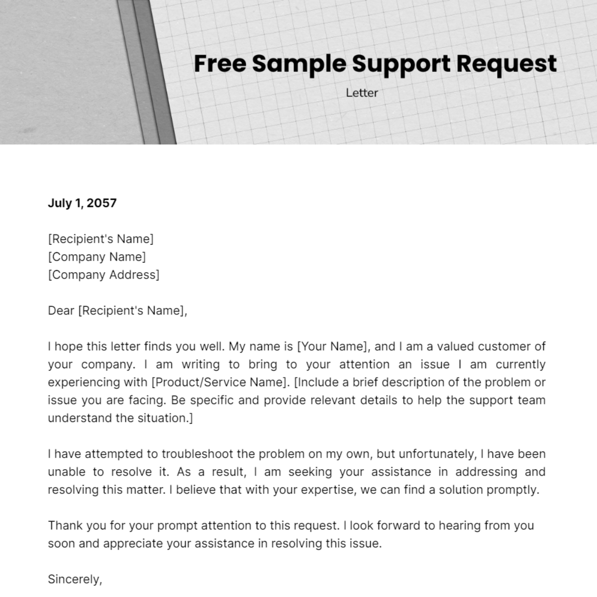 FREE Sample Letter Templates & Examples Edit Online & Download