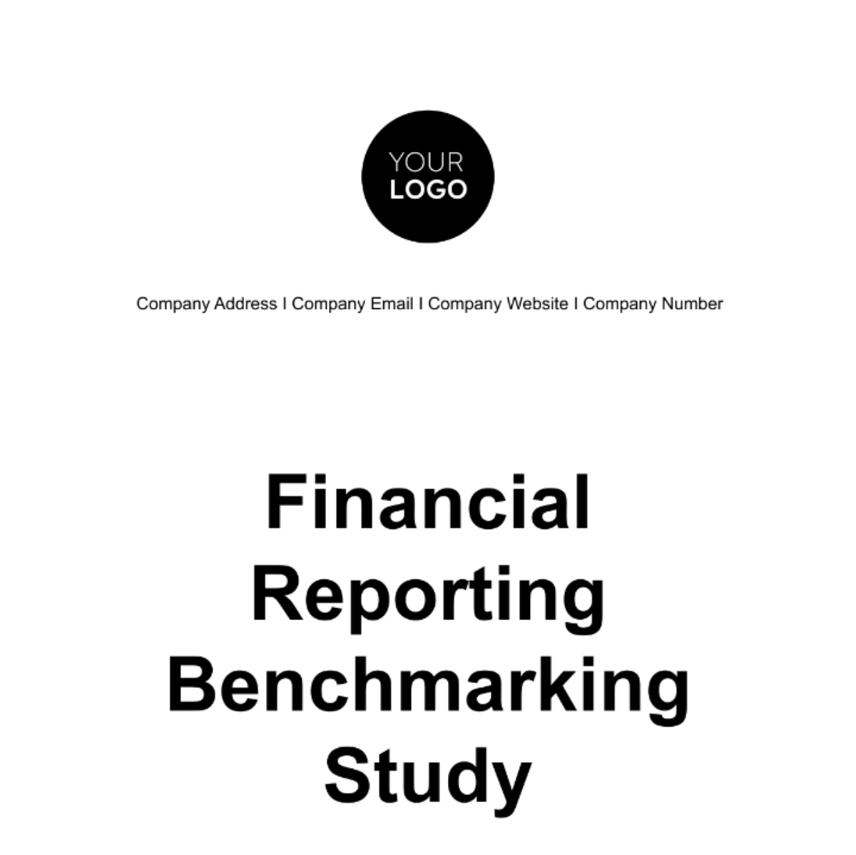 Financial Reporting Benchmarking Study Template Edit Online