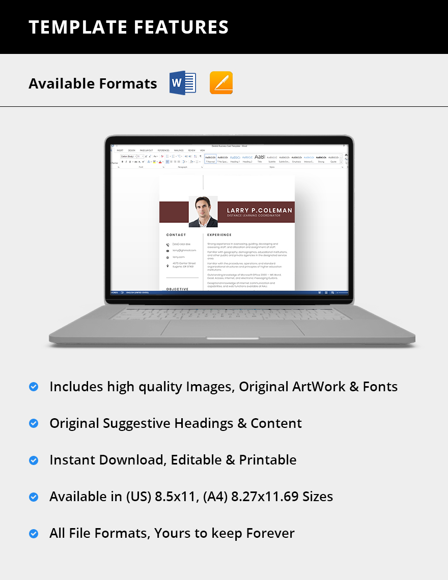 Distance Learning Coordinator Resume in Word, Pages Download