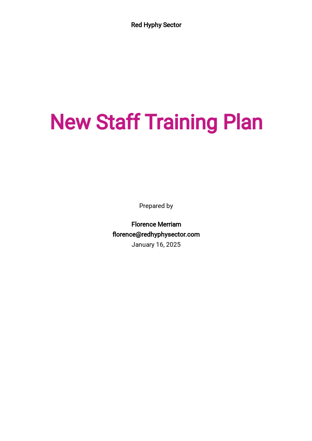Download 29+ Training Plan Templates Microsoft Word (DOC)