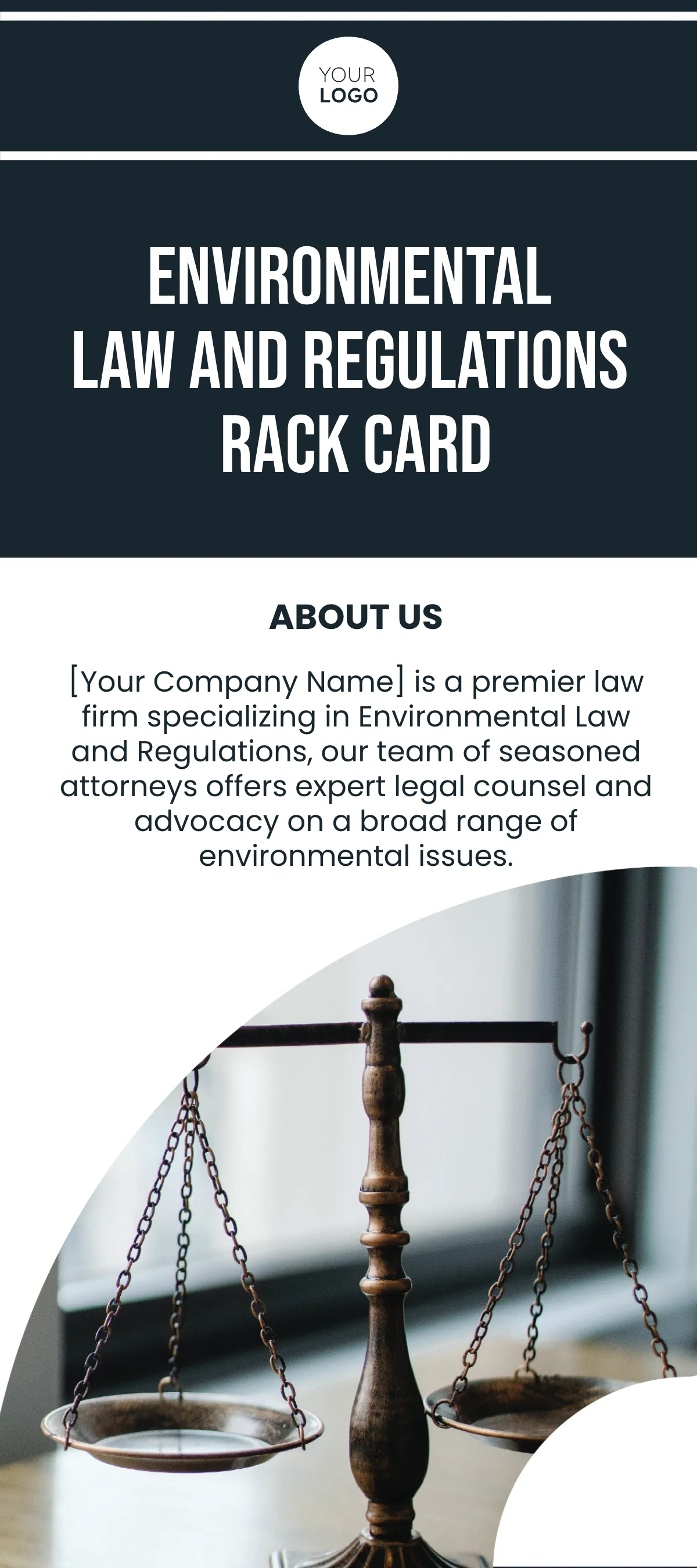 Environmental Law and Regulations Rack Card Template Edit Online