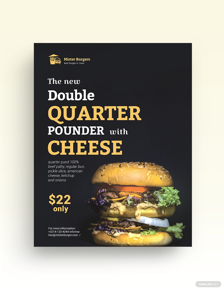 Fast Food Promotion Flyer Template in Illustrator, Word, PSD, Publisher