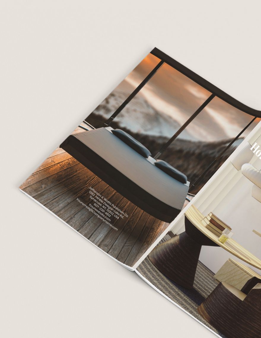 Basic Real Estate Magazine Template in InDesign, Word, Publisher, Pages