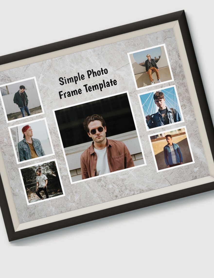 Free Simple Photo Frame Template Download in Word, PSD